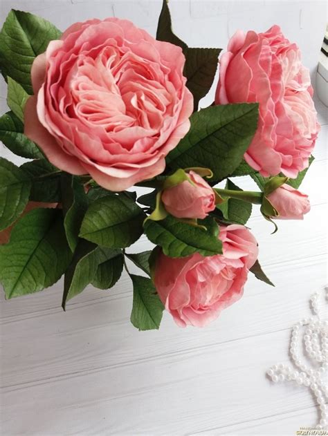 Купити Піоновидна троянда із фоамірану в Україні | Троянда, Троянди, Квіти