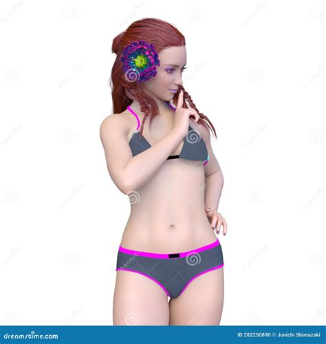 3D Rendering Of A Woman In Bikini Stock Illustration Illustration Of Idol Lady 282250890