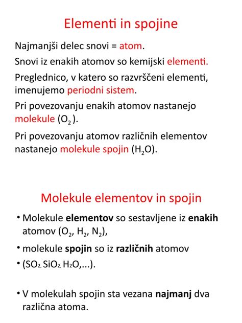 Elementi in Spojine, Periodni Sistem | PDF