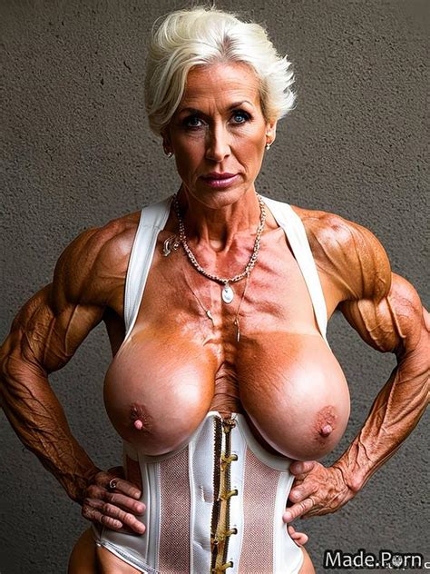 Porn Image Of Necklace 60 Nude Corset Stockings White Vivid White Created By AI