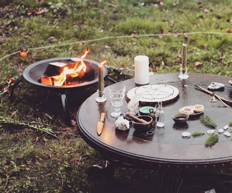 The Wiccan Path — Imbolc altar decorations. (op)