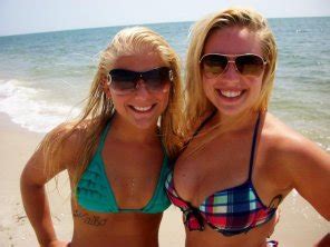 Two Blondes At The Beach Porn Pic