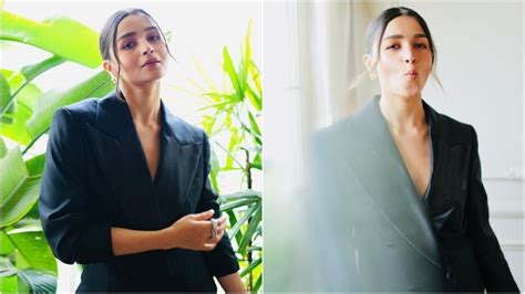 Alia Bhatt Serves Boss Babe Supremacy In Chic Suit Her Ponytail Steals The Show And Should Be