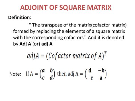 Solution Adjoint Of Matrix Studypool