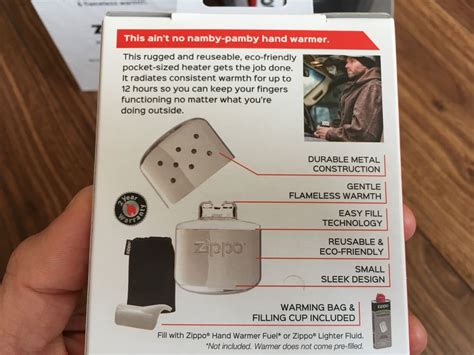 Грелка для рук Zippo Hand Warmer 12 Hours каталитическая, Black: 899 ...