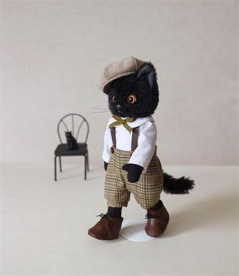 японский кот игрушка, японская кукла кот ручной работы, Игрушка кот ...