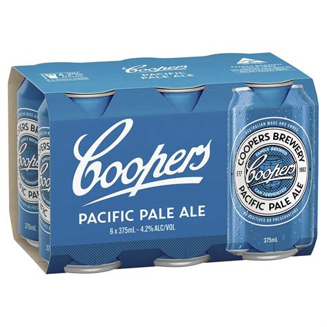 Coopers Pacific Pale Ale Can 375mL 6 Pack Web Browser Support