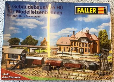 Faller H0 Bahnhof Bahnsteig Stellwerk usw 5 Bausätze Kaufen auf