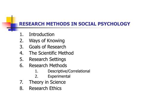 Ppt Research Methods For The Social Sciences An Introductory Course