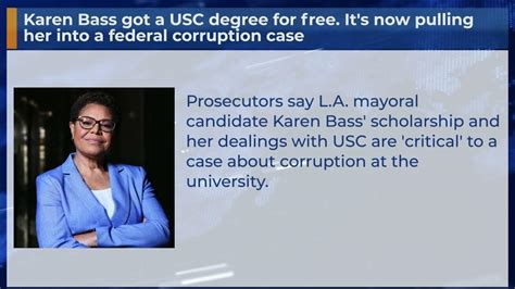 Karen Bass Got A Usc Degree For Free It S Now Pulling Her Into A Federal Corruption Case Youtube