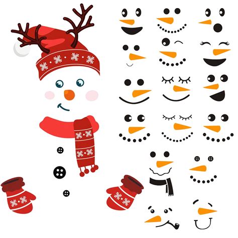 Snowman Face Pattern