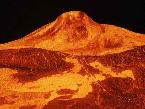 B Maat Mons Volcano On Venus Is Km High Venere Vulcani Geologia