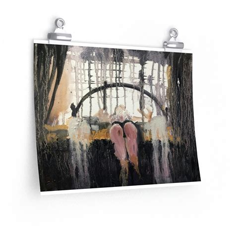 Erotic Abstract Woman Oil Painting Matte Poster Nude Handmade Etsy