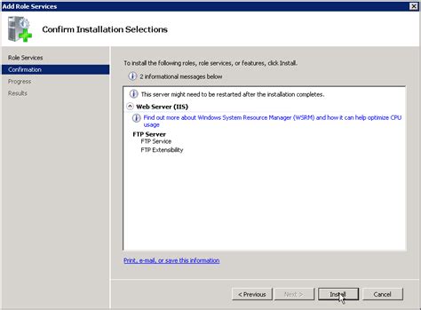 Ftp сервер на Windows Server