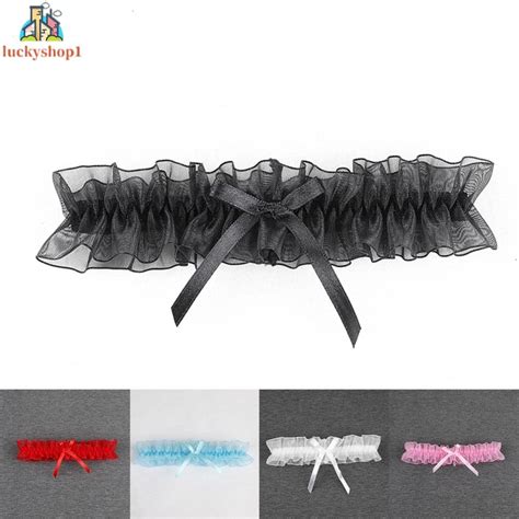 Sexy Lace Garter Belt Leg Loop Thigh Ring Women S Wedding Lingerie With Bowknot Shopee Malaysia