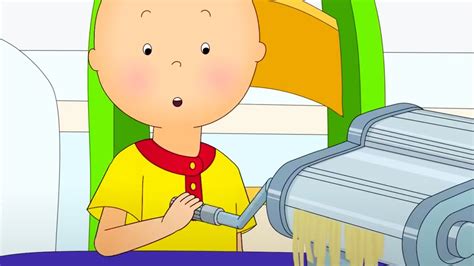 Caillous Homemade Pasta ★ Funny Animated Caillou Cartoons For Kids