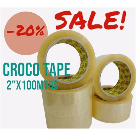 CROCO TAPE Packaging Tape 2 X100mtts Shopee Philippines