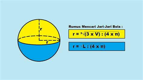 Cara Mencari Jari Jari Bola Dan Contoh Soal Cilacap Klik