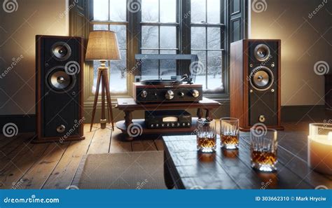 High-Fidelity Vintage Home Stereo Tower Speakers Retro Hi-FI Component