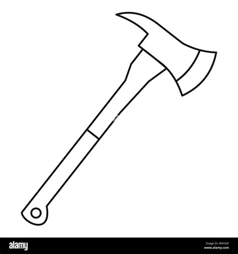 Axe Icon Outline Style Stock Vector Image And Art Alamy