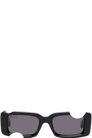 Off White Black Cady Sunglasses Ssense Uk