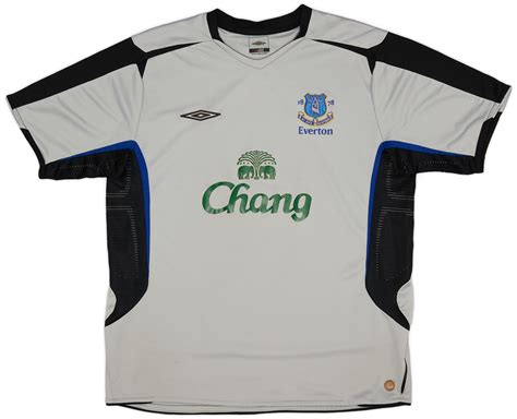 Everton Goalkeeper Football Shirt 2009 2010 Sponsored By Chang