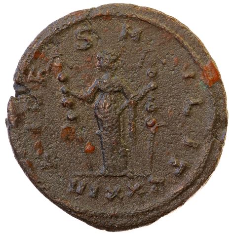 Antoninianus Probus Nude Left Spear And Square Shield Aegis Fides Milit Fides