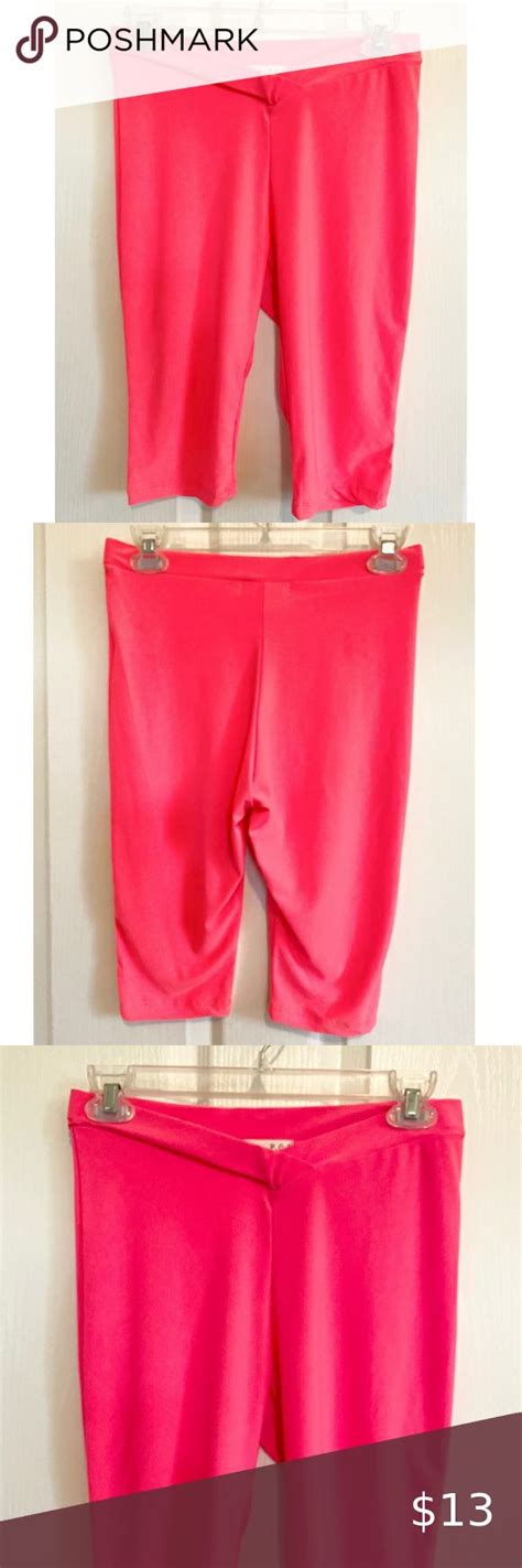 Hot Neon Pink Biker Shorts Size M