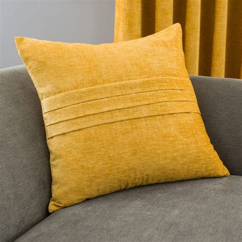 Chenille Pleat Cushion Dunelm