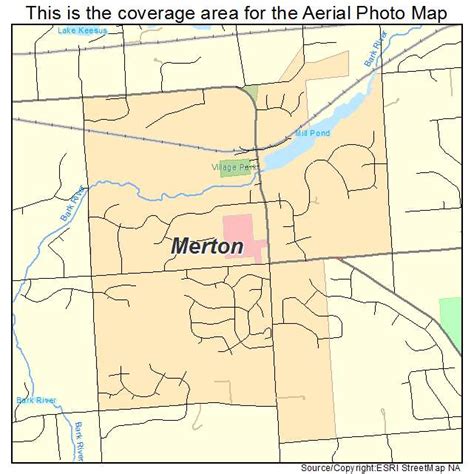 Aerial Photography Map Of Merton Wi Wisconsin