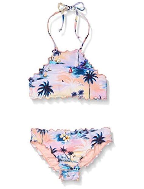 Buy Hobie Girls Big High Neck Bikini Top And Hipster Bottom Swimsuit Set Online Topofstyle