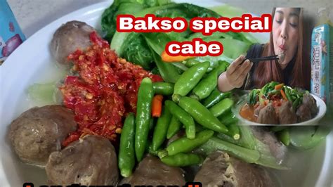 Asmr Makan Bakso Cabe Rawit Ijo I Full Cabe Utuh Dan Sambal Ndower