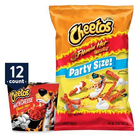 Cheetos Mac N Cheese Flamin Hot Flavor Oz Cups Count And Cheetos Crunchy Flamin Hot
