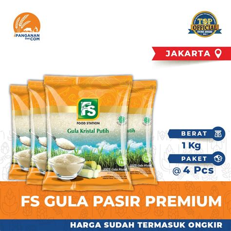 Jual Fs Gula Pasir Premium Kg Pack Harga Ongkir Shopee Indonesia