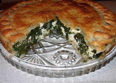 Спанакопитта - греческий пирог со шпинатом. • Греческая кухня