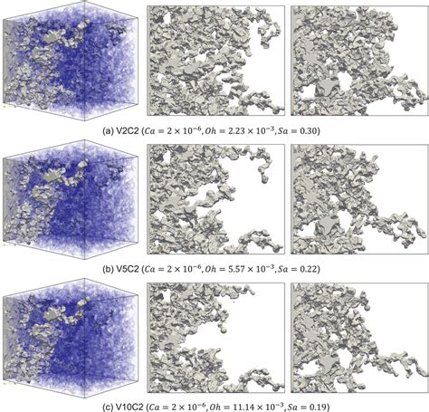 Displacement Patterns At The Breakthrough Time Obtained From Download Scientific Diagram