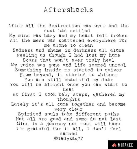 Aftershocks – Emotional Musings