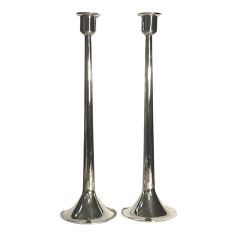 Pair Of 1940s Antonio Pineda Sterling Silver Candlesticks Chairish