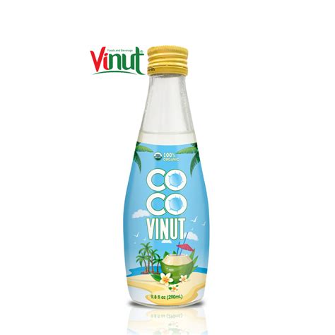 290ml Glass Bottle VINUT Organic Coconut Water Vietnam Suppliers ...