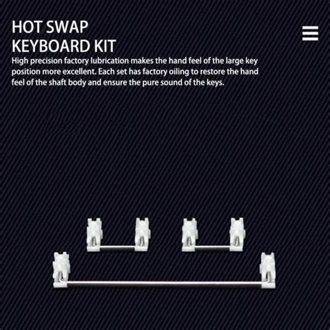 For Mk Mechanical Keyboard Kit Full Rgb Led Hot Programming R Swap O A P Picclick Uk