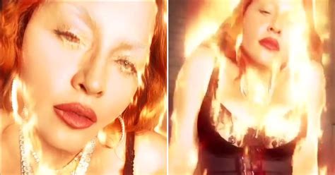 Just In Madonna Hits Back At Critics Who Called Her Embarrassing As She Slips Into Lingerie