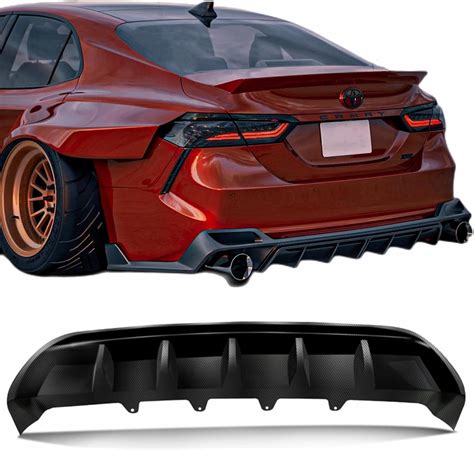 Rear Diffuser Compatible With 2018 2023 8th Gen Camry Sexsehybrid 4 Door Sedan Rear Body