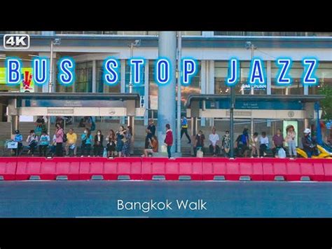 Bus Stop JAZZRelax Jazz BGM With Scenery Of Bus Stop At City Center