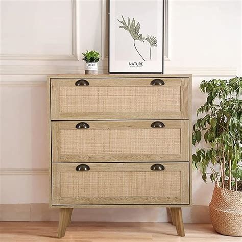 Amazon Phi Villa Rattan Cabinet Small Accent Cabinet Drawer