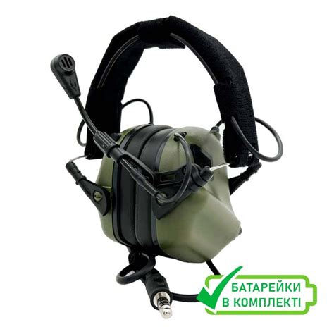Наушники тактические активные с микрофоном Earmor M32 MOD3 Foliage ...