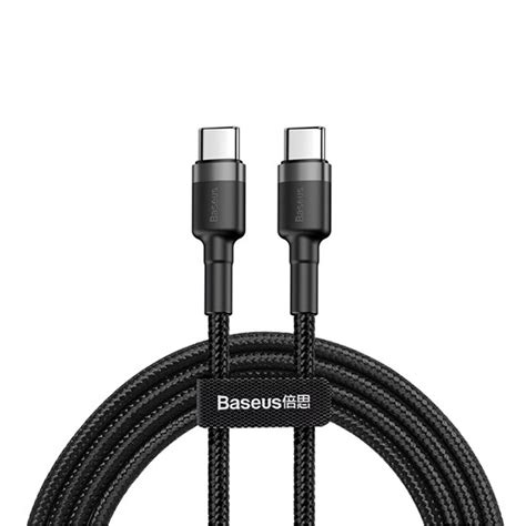 Baseus დამტენის კაბელი (Type-C + Type-C) PD2.0 60W– Haeri
