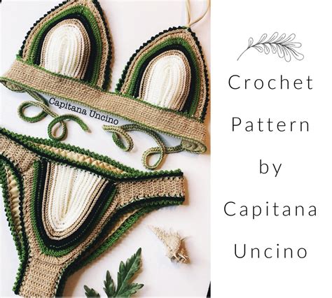 Pdf File For Crochet Pattern Equilibrium Crochet Bikini Top And Bottom Sizes Xs S M L Xl Etsy