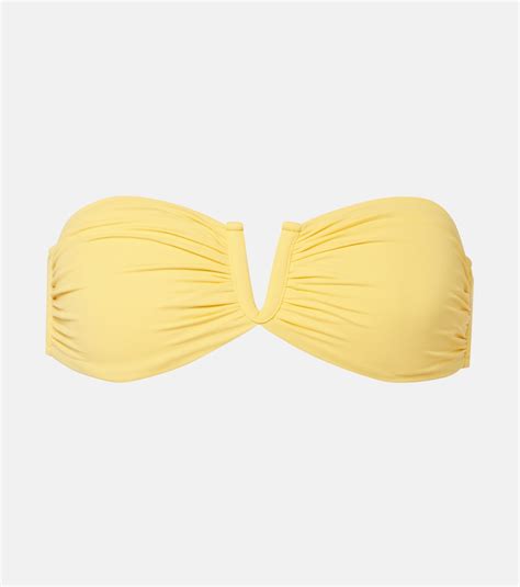 Alba Bikini Top In Yellow Melissa Odabash Mytheresa