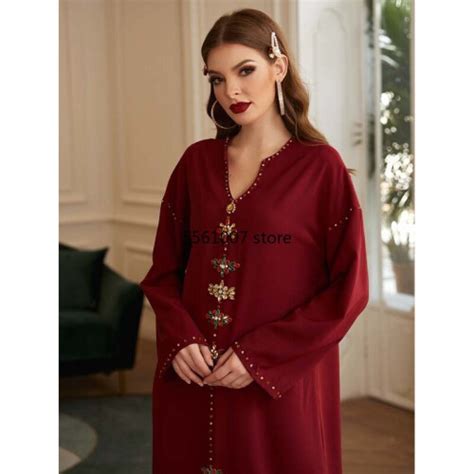 Caftan Marocain Abaya Dubai Moroccan Kaftan Muslim Abayas For Women