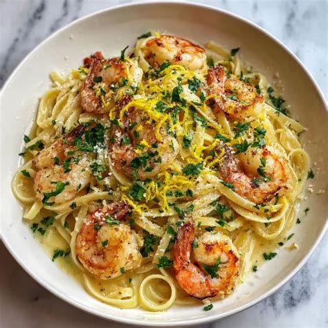 Zesty Shrimp Scampi Pasta With Lemon And Parsley A Christmas Favorite